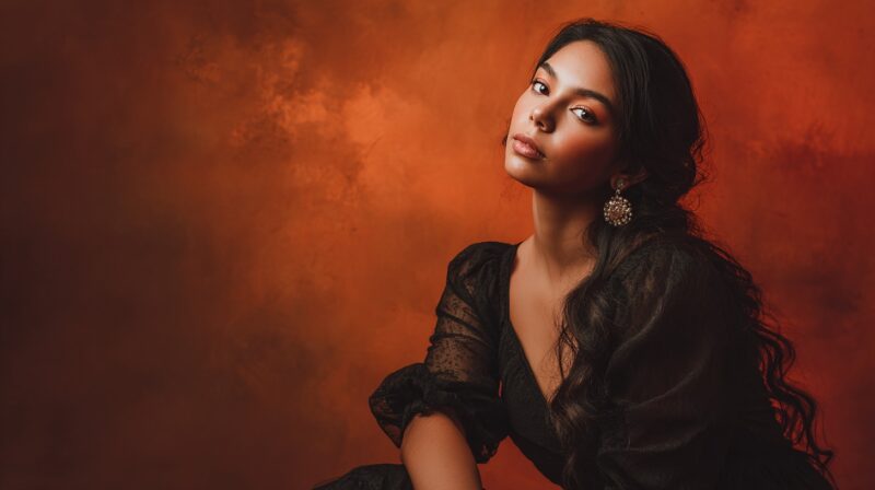 Photography Backdrop With Girl Posing 3